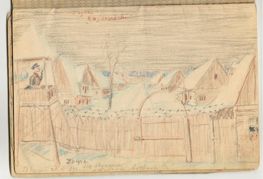 Siberian Labor Camp Sketch